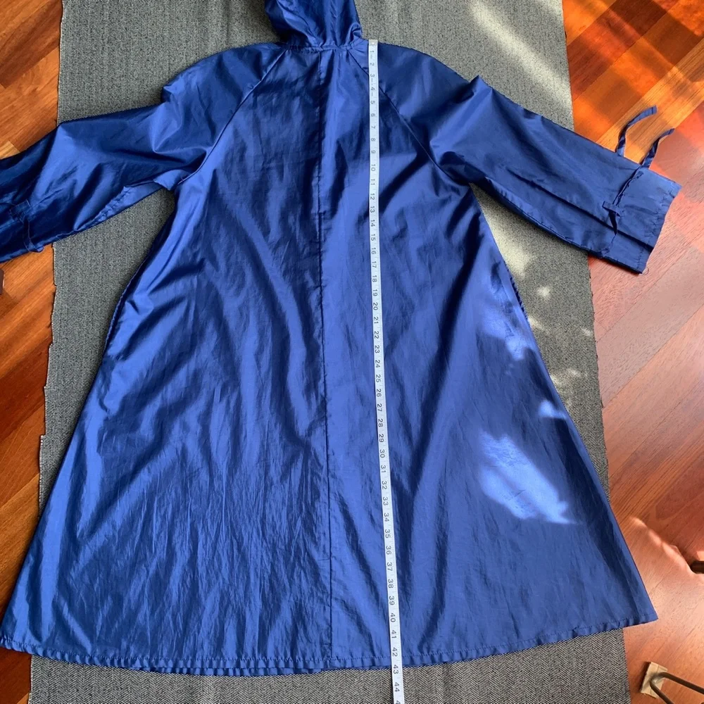 Windbreaker Hooded Long Jacket Vintage Alorna S/M - Picture 13 of 14